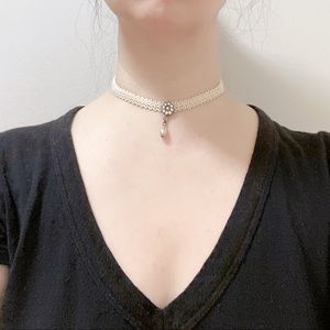 Vintage Chocker Necklace Ivory